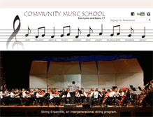 Tablet Screenshot of community-music-school.org